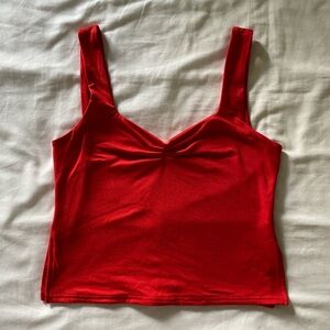 Red Sleeveless Top